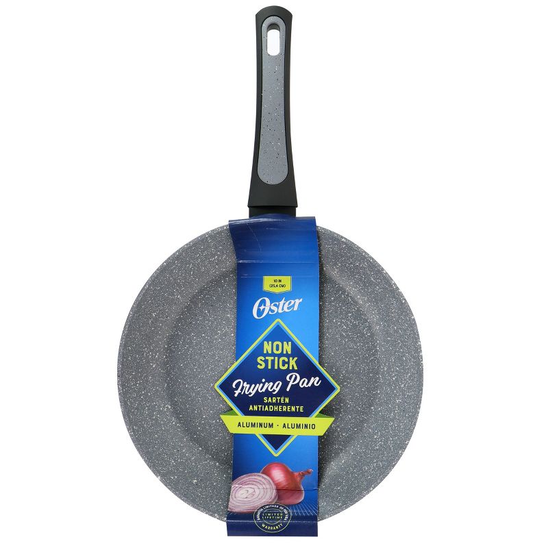 Oster Bastone 10 Inch Aluminum Nonstick Frying Pan in Speckled Gray, 5 of 8