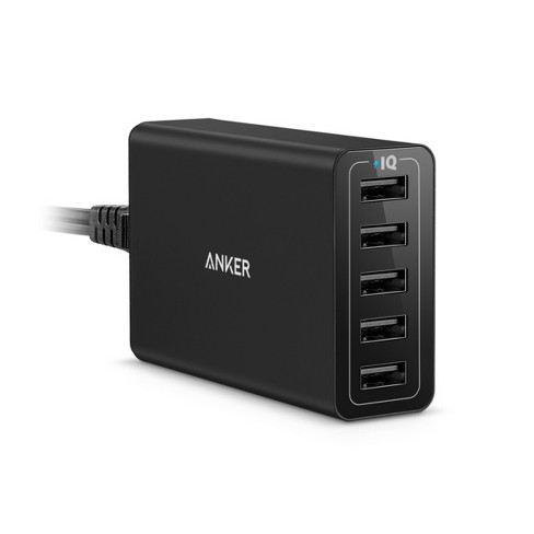 USB Wall Charger Anker Dual Port 24W Power Adapter PowerIQ Charge