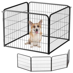 FDW Dog Playpen Pet Dog Fence 2-32 Panels  24/32/40"H Metal Dog Pen Outdoor Exercise Pen with Doors for Large/Medium /Small Dogs for RV,Camping,Yard - 1 of 4