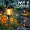 Gigalumi 8-Pack Solar Pathway Lights, IP65 Waterproof Outdoor Garden Lighting with Warm White Glow for Walkways, Yards, Patios - 2 of 4