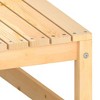 vidaXL Patio Footstools with Cushions 2 pcs Solid Wood Pine - 4 of 4