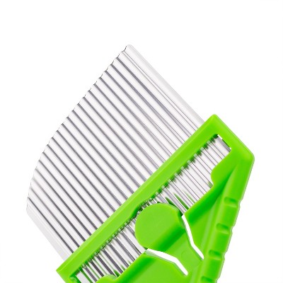 Nisaku Green Plastic and Stainless Steel Angled Weeder, 3-Inch Blade