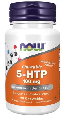 Chewable 5-HTP 100 mg by Now Foods  -  90 Chewable