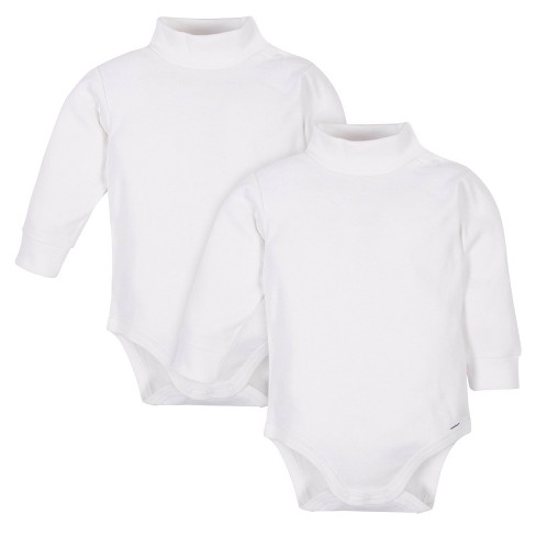 4-Pack Baby Neutral White Long Sleeve Bodysuits – Gerber Childrenswear