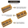 Bamboo Tableware Storage Rack - Environment Friendly Bamboo Structure, Flexible 6-Compartment Space Management, Stable Non-Slip Base - 4 of 4
