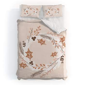 Orara Studio Christmas Wreath Festive Duvet Cover + Pillow Sham(s) - Deny Designs