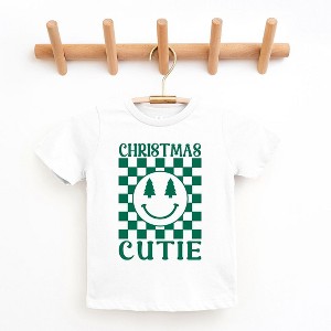 The Juniper Shop Christmas Cutie Checkered Toddler Short Sleeve Tee - 1 of 3