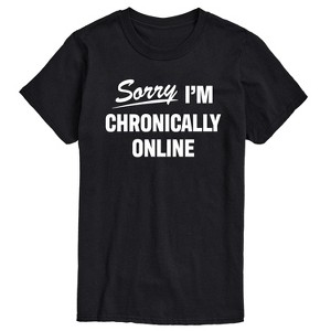 Men's - Instant Message - Sorry I'm Chronically Online Short Sleeve Graphic T-Shirt - 1 of 4
