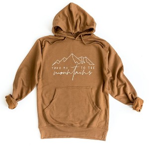 Simply Sage Market Women's Graphic Hoodie Take Me To The Mountains Cursive - 1 of 2