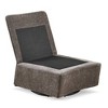 NicBex Chenille Fabric Glider Rocking Chair,Upholstered Swivel Recliner Chairs with High Backrest,Cozy Rocking Chair,Nursing Chair for Bedroom - 4 of 4