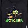 Women's - SpongeBob SquarePants - Best Witches Lightweight French Terry Wide Neck Long Sleeve Shirt - 2 of 4
