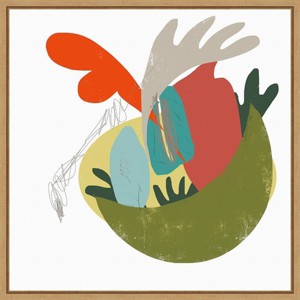 Amanti Art 16" x 16" A Bowl of Everything by Niya Christine Framed Canvas Wall Art: Modern Style, Polystyrene Frame, Sawtooth Back Mount - 1 of 4