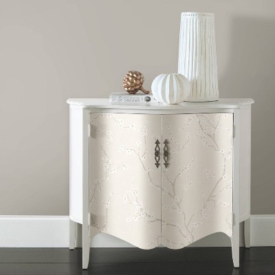 Pearl Cherry Blossom Peel and Stick Vinyl Wallpaper