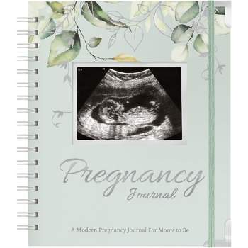 KeaBabies Pregnancy Journal Memory Book: Inspire, 90 Pages Hardcover Pregnancy Book, Pregnancy Journals for First Time Moms (Sage)