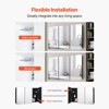 VEVOR Medicine Cabinet, 25.5 x 40 inch, Medicine Cabinet for Bathroom with Mirror,  Aluminum Frame, 4-layer Adjustable Shelves, Black - 4 of 4