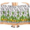 HAPPY BAY Men's Hawaiian Lava Lava Beach Sarong Wrap Beachwear Cover-Up Summer Long Swimwear Vacation Cover Up For Men One Size Gray, flamingo - 4 of 4
