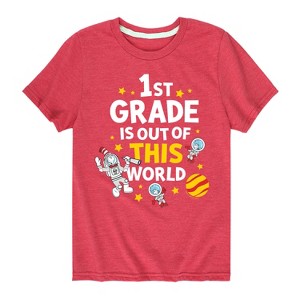 Boys' - Dr. Seuss - First Grade Out Of This World Short Sleeve Graphic T-Shirt - 1 of 4