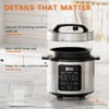 Ca'Lefort 6 Quart - 9 in 1 Electric Pressure Cooker, Multi-Functional Pressure Cooker, Stainless Steel, Silver - 3 of 4