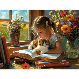 Sunsout Study Buddy 500 pc Large Pieces  Jigsaw Puzzle 77105 - 1 of 4