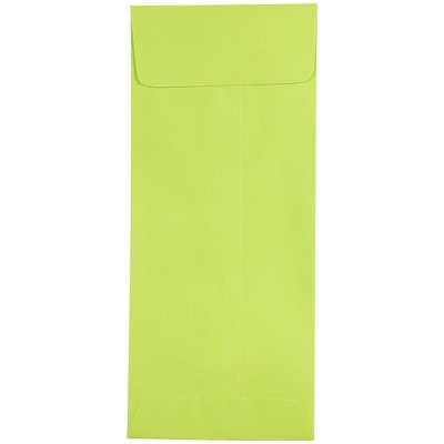 JAM Paper 50pk 4 1/2 x 10 3/8 #11 Policy Envelopes - Lime Green