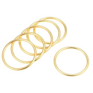 Unique Bargains Zinc Alloy Craft DIY Hardware Bag Accessories O-Ring Buckles 6 Pcs - 1 of 3