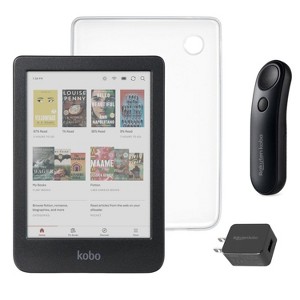 Kobo Clara Colour (Black) eReader with SleepCover & Black Remote Page Turner Bundle - 1 of 4