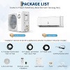 12000BTU Mini Split Air Conditioner & Heater, 230V Energy Efficient SEER2 18.5 Ductless Wall-Mounted AC Unit with WiFi - 3 of 4
