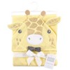 Hudson Baby Infant Boy Cotton Animal Face Hooded Towel, Bowtie Giraffe, One Size - 2 of 2