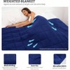 Navy Blue 48x72 12lbs Weighted Blanket for Adults, Comfortable and Cozy. - 4 of 4