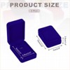 Unique Bargains Velvet Organizing Jewelry Storage Necklace Pendant Boxes 2 Pcs - 2 of 4