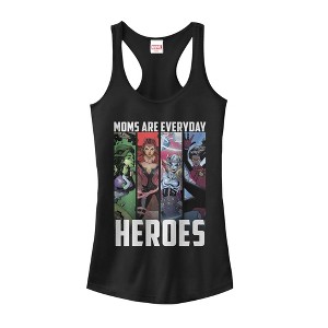 Juniors Womens Marvel Mother's Day Everyday Heroes Racerback Tank Top - 1 of 4