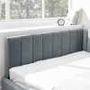 PAGED Full Size Sofa Bed Upholstered Tufted Bed Frame with Comfortable Backrest and Armrests, Easy Assembly, Noise Free - 3 of 4