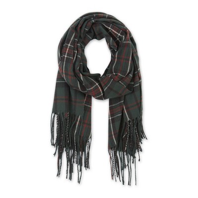 Design Imports Taylor Plaid Scarf - Green