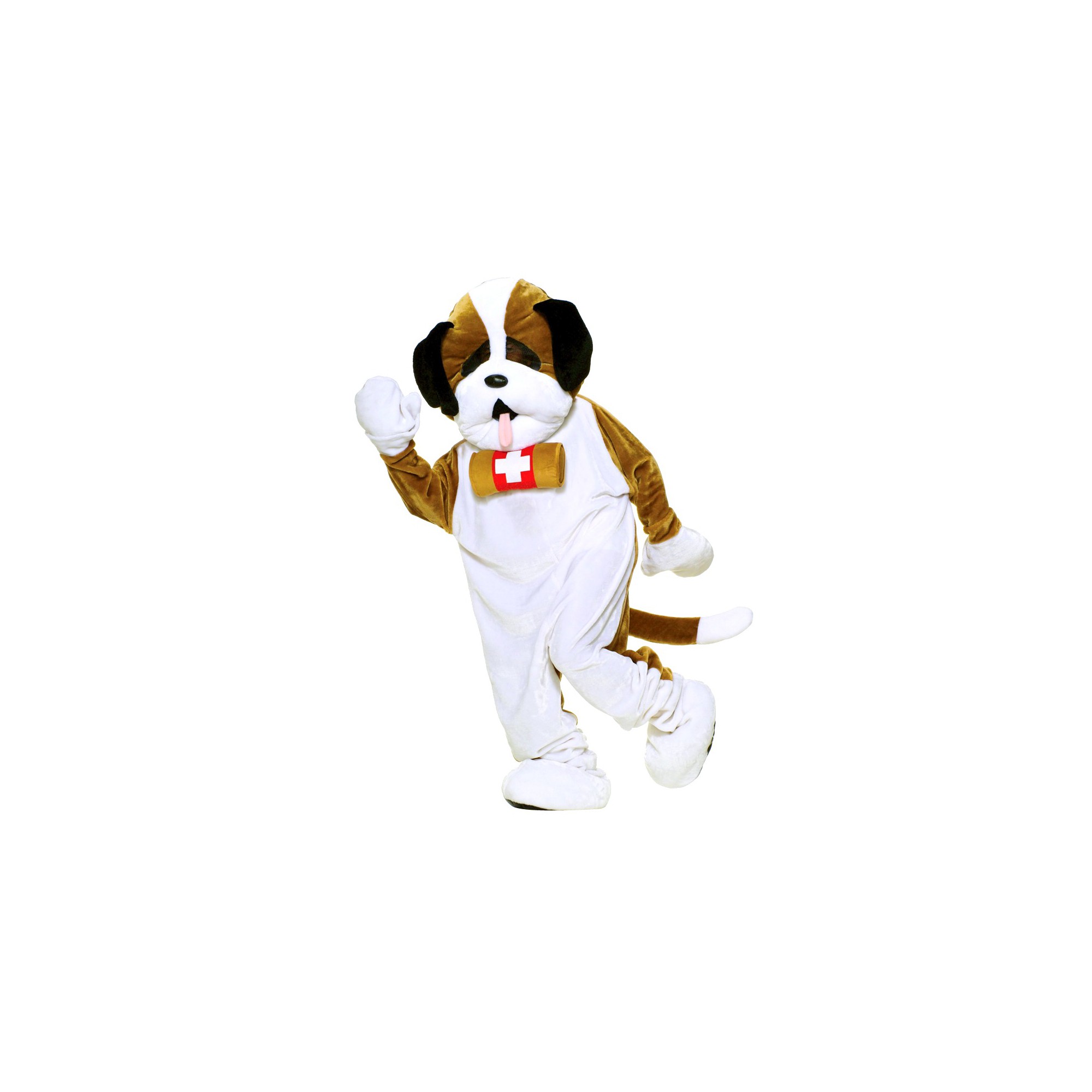 Halloween Adult Plush Puppy Dog Mascot Costume, Adult Unisex