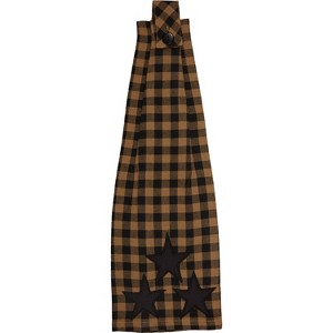 Black Star Button Loop Tea Towel - 1 of 4