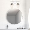 Runesay Chrome Bathroom Light Fixtures 2-Lights with Clear Glass Modern Wall Mount Lighting Industrial Farmhouse - 2 of 4