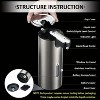 LunaLulinlk Automatic Soap Dispenser, Touchless Hand Free Soap Dispenser 3 Adjustable Soap Volume Dish Soap Dispenser Silver - 2 of 4