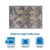 Tiled Border Area Rug 7'11"W x 10'L ¨C Durable Polypropylene Floor Rug for Living Room, Dining Room, or Office - Nertpow - 3 of 4