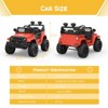 Kids Electric Truck, 3 Speed Toy Car, 12V Electric Truck, Spring Suspension, with Parent Remote, LED Lights, Seat Belt, Music, for Boys Girls - 2 of 4