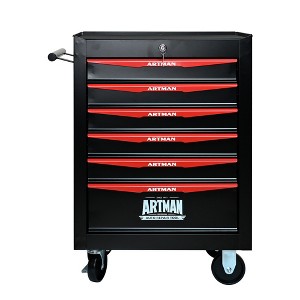 Maggift 6-Drawer RollingTool Boxes with Keyed Locking System, Ball Bearing Drawer Slides, Steel Tool Storage Box for Office, Red, 20.9"*13"*30.5" - 1 of 4