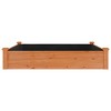 vidaXL Garden Raised Bed with Liner Brown 47.2"x47.2"x9.8" Solid Wood Fir - 4 of 4