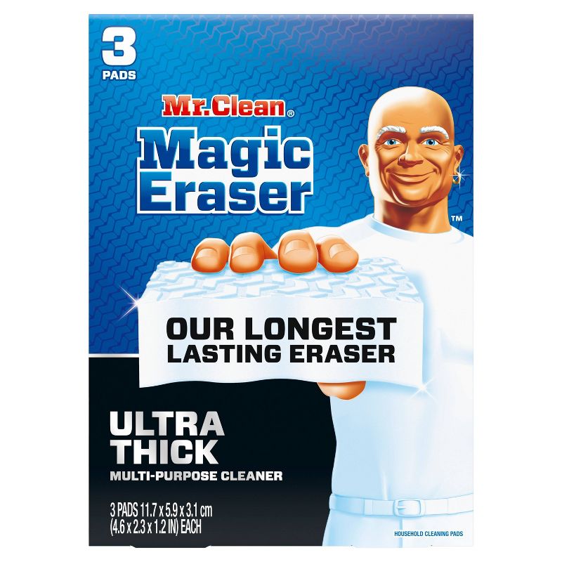 Mr. Clean Magic Eraser Ultra Thick Multi-Purpose Cleaner - 3ct, 3 of 9