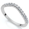 Pompeii3 1/8ct Curved Diamond Wedding Ring 14K White Gold - 3 of 4