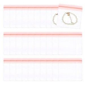 Unique Bargains PVC Plastic Waterproof Jewelry Storage Pouch 30 Pcs - 1 of 4