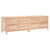 vidaXL Patio Storage Box 78.1"x19.7"x22.2" Solid Wood Fir - 2 of 4