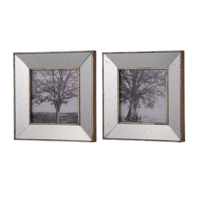 10"x15" Kirby Mirror Square Picture Frames Champagne - A&B Home