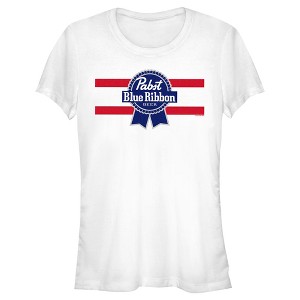 Pabst Red Stripe Blue Ribbon T-Shirt - 1 of 4
