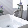 Yescom 12" Modern Bathroom Lavatory Vessel Sink Faucet Single Handle Brushed Nickel - 2 of 4