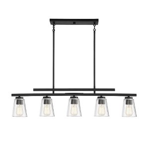 Savoy House Calhoun 5 - Light Chandelier in  Matte Black - 1 of 4