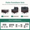 UPHA 5-Piece Rattan Patio Sofa Conversation Set with Cushions - 3 of 4